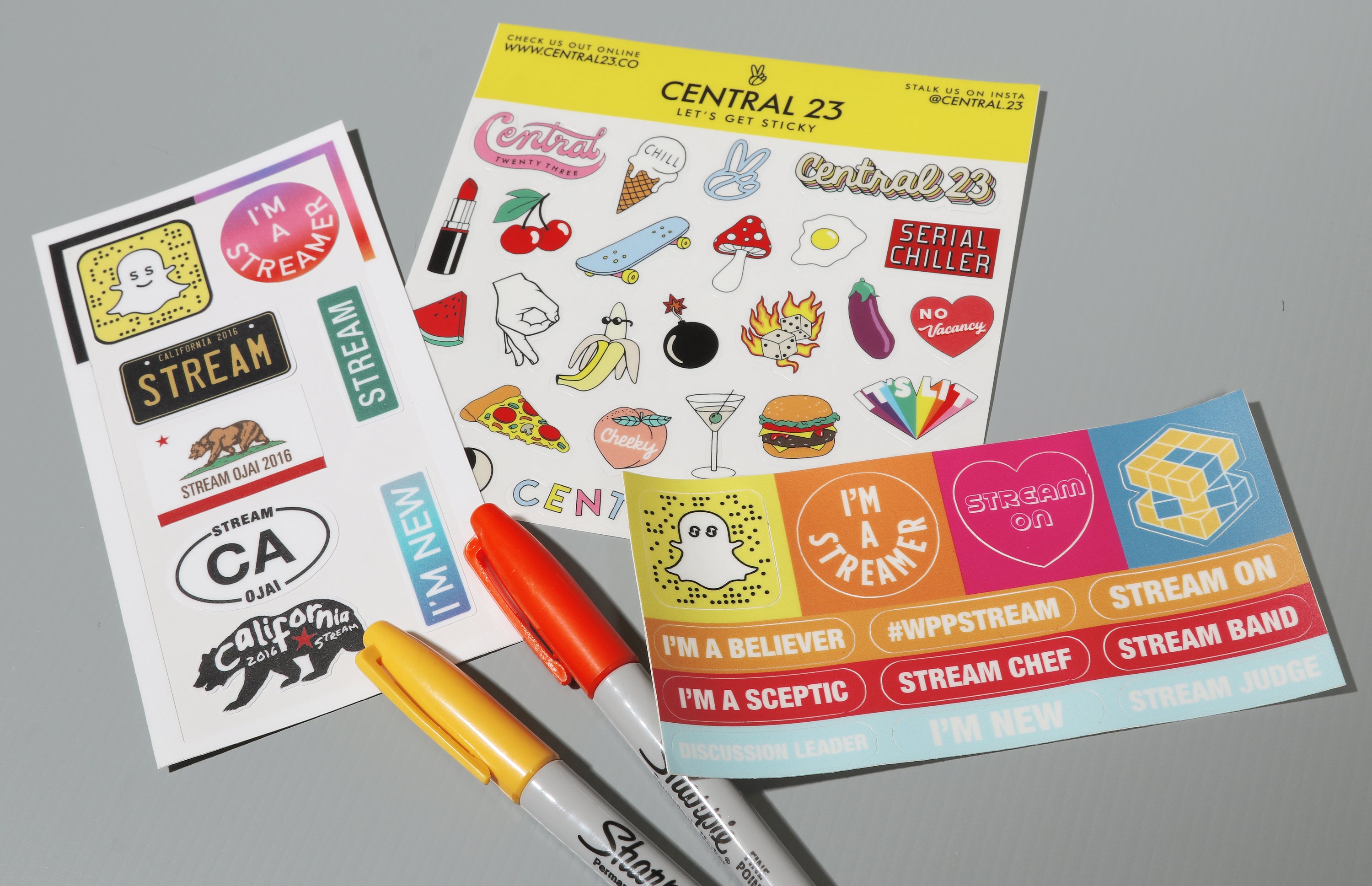 social media sticker sheets