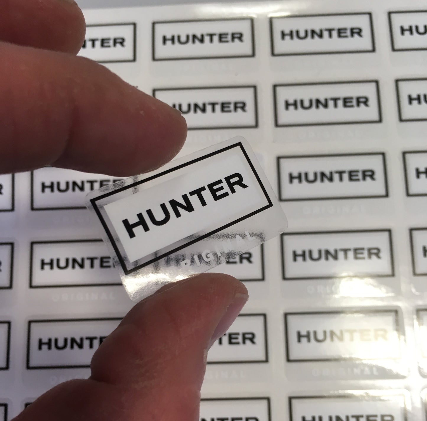 white and black transparent sticker sheets