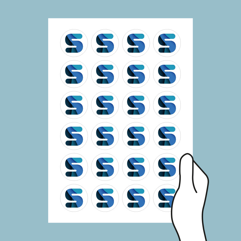 a4 sticker sheet vector image