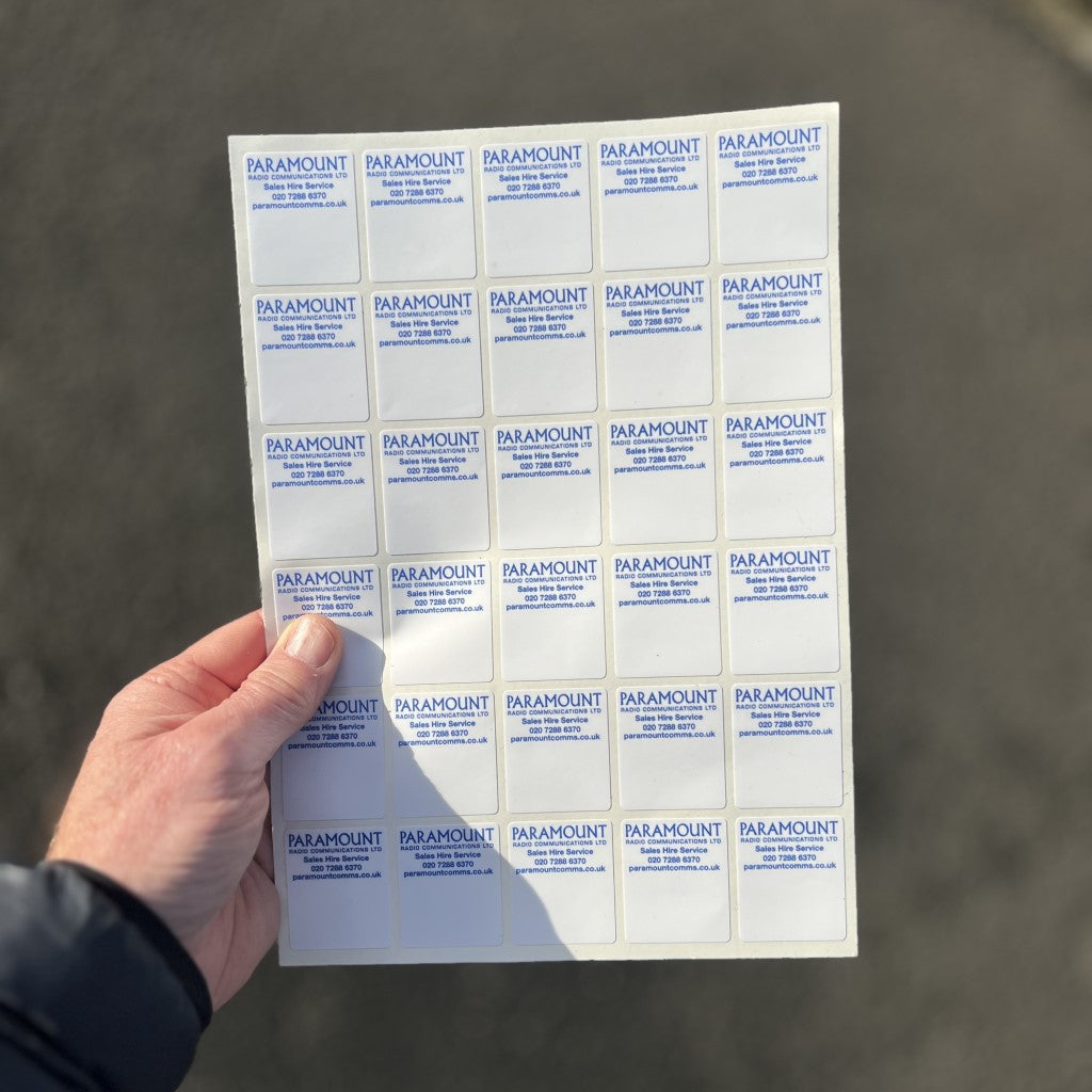 A4 identical sticker sheet