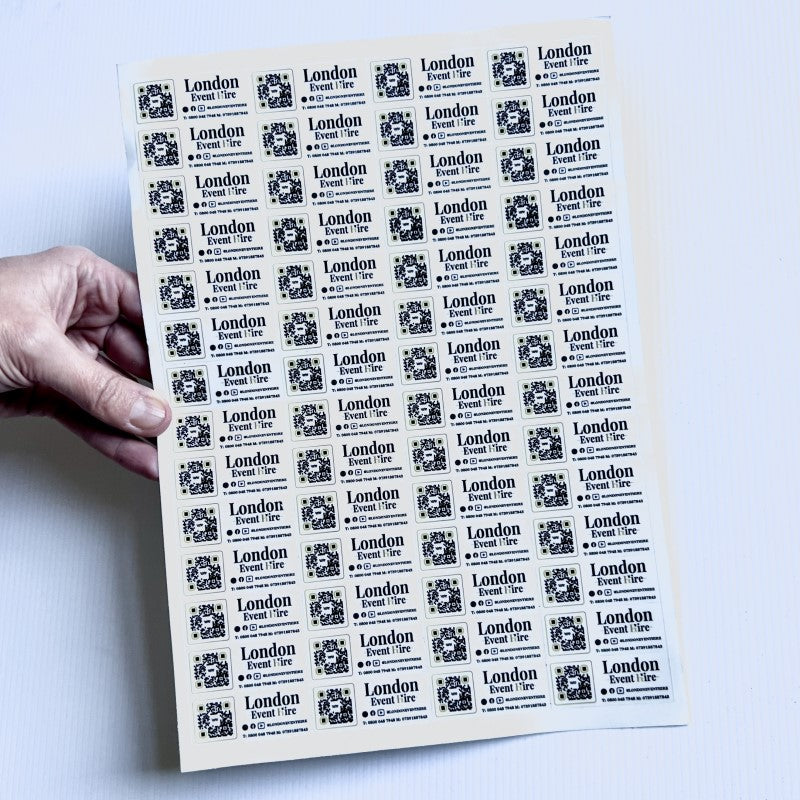 Identical Cut Out Stickers on A4 sheets