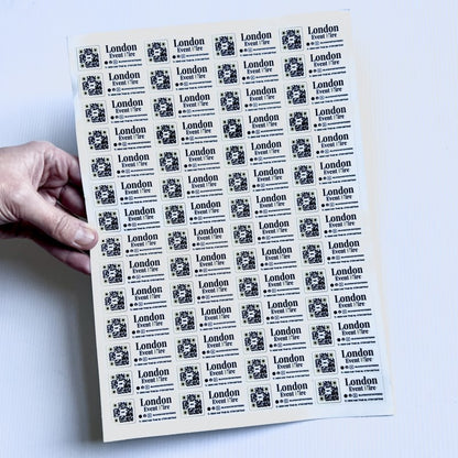 Identical Cut Out Stickers on A4 sheets