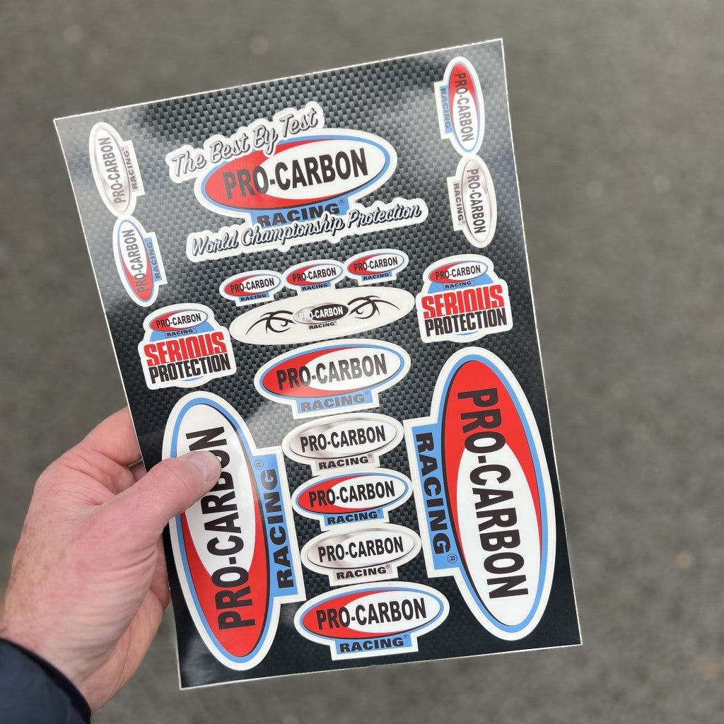 Pro-Carbon Racing logo stickers