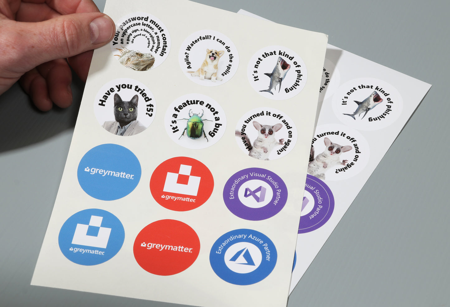 custom printed circle sticker sheets