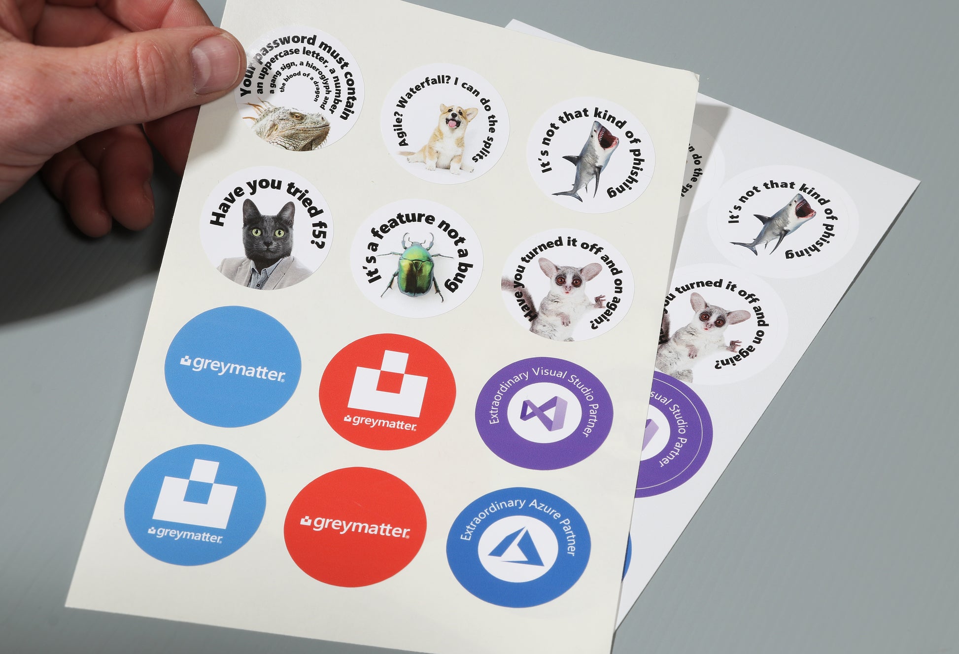 custom printed circle sticker sheets