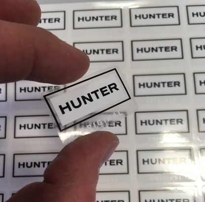 white and black transparent sticker sheets